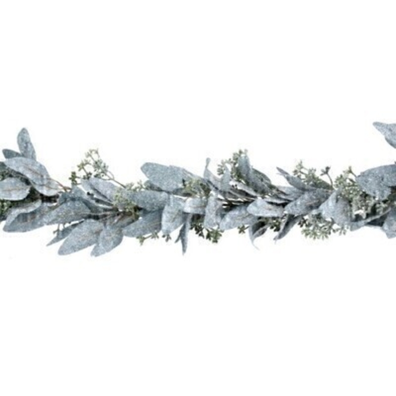 This frosted eucalyptus garland is by Designer Gisela Graham and will delight for years to come. It will compliment any Christmas decorations and has a matching wreath available. Remember Booker Flowers and Gifts for Gisela Graham Christmas Decorations. 